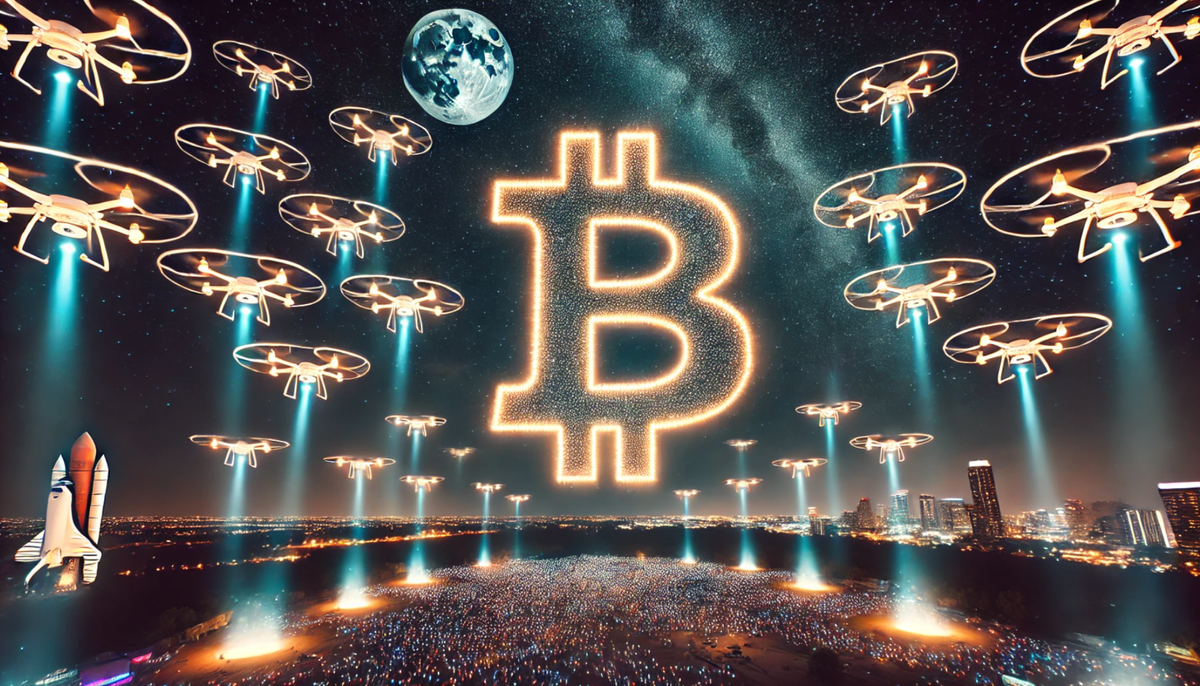 Gemini Shatters Guinness World Record with 1,000-Drone Bitcoin Display